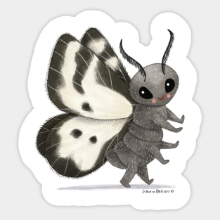 Clouded Border Moth Sticker
